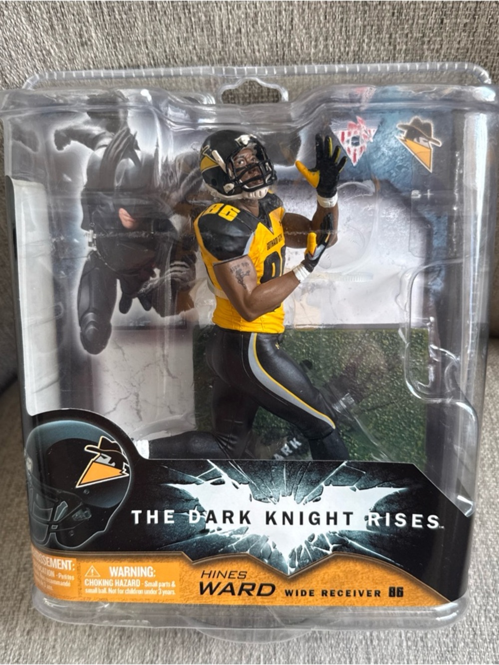 Mcfarlane Hines Ward Action Figure WR Gotham Rogues Dark Knight Rises RARE! 2012